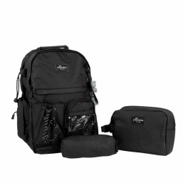 17 Inch Back pack Set - Black